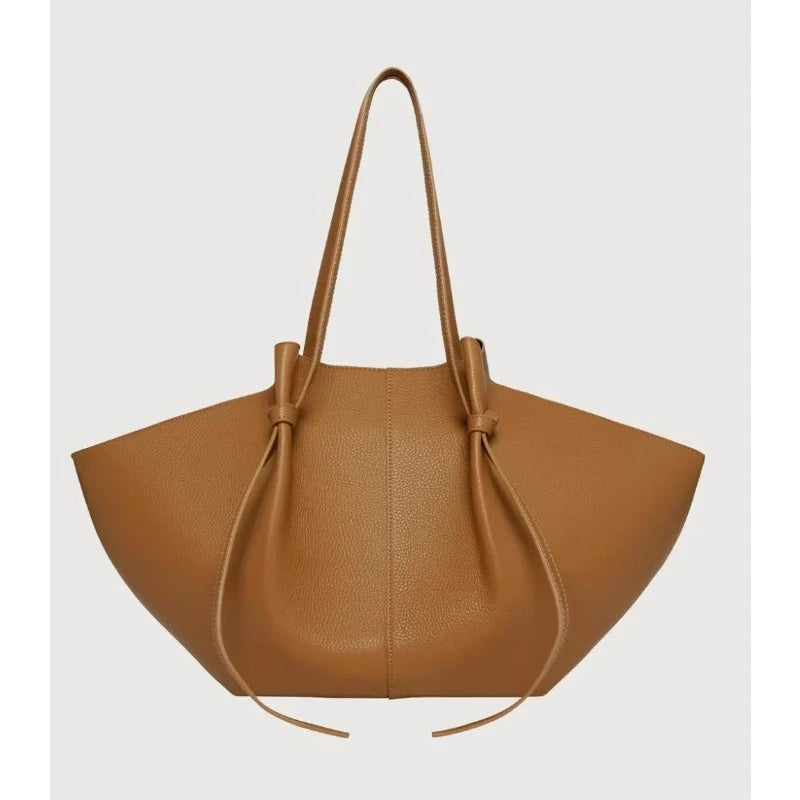 Luxury suede/genuine leather women's handbag