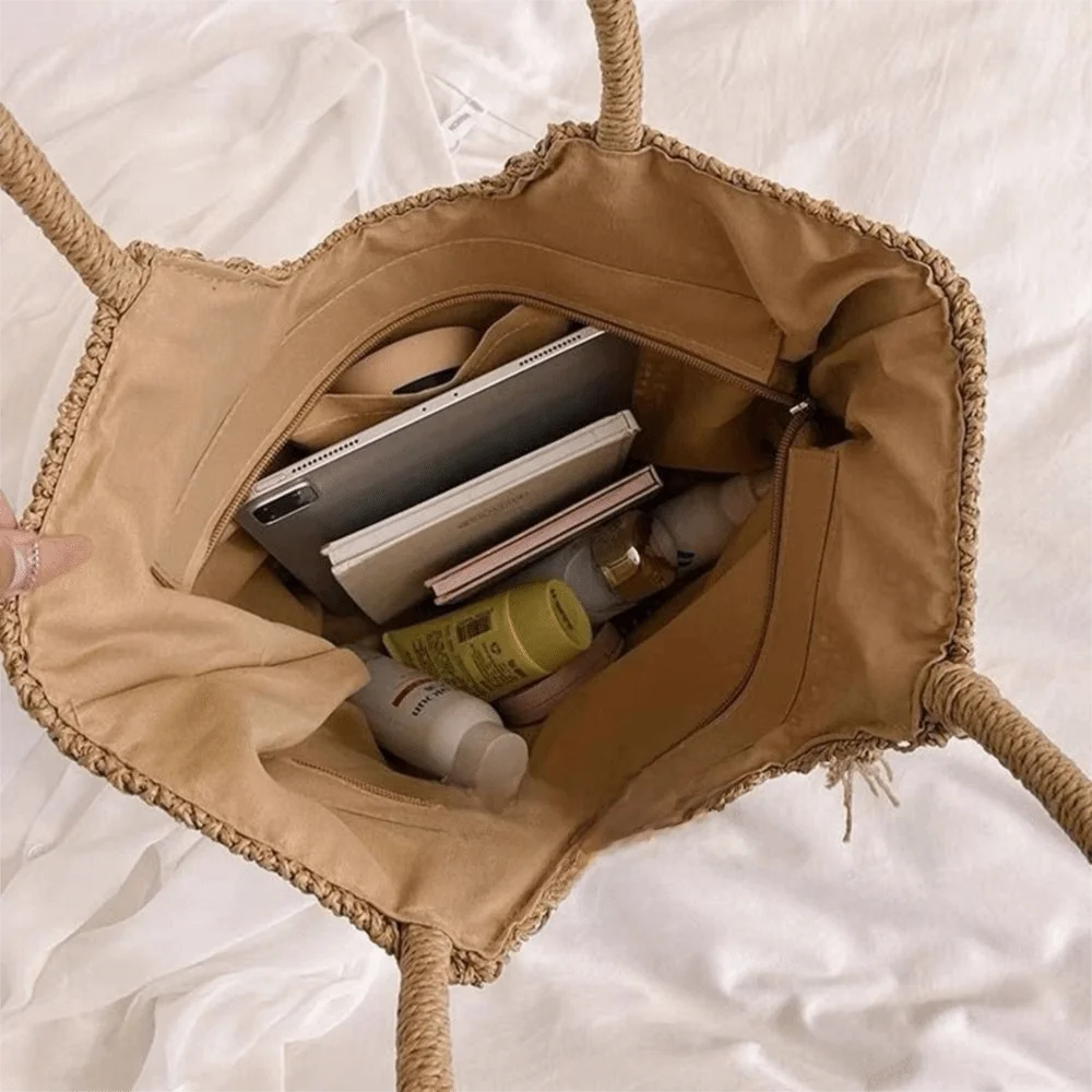 Beach Bag Woven Tote