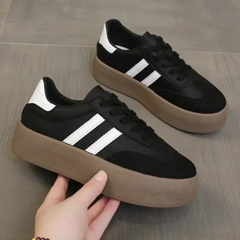 Women's Casual Sneakers Lace Up Platform