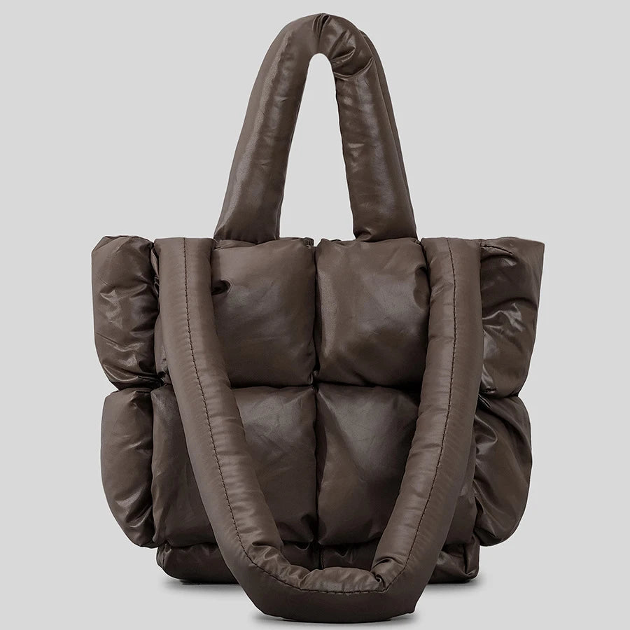 Square Puffer Bag Nylon Padded