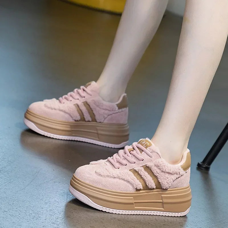 Women's Shoes Platform Warm Plush