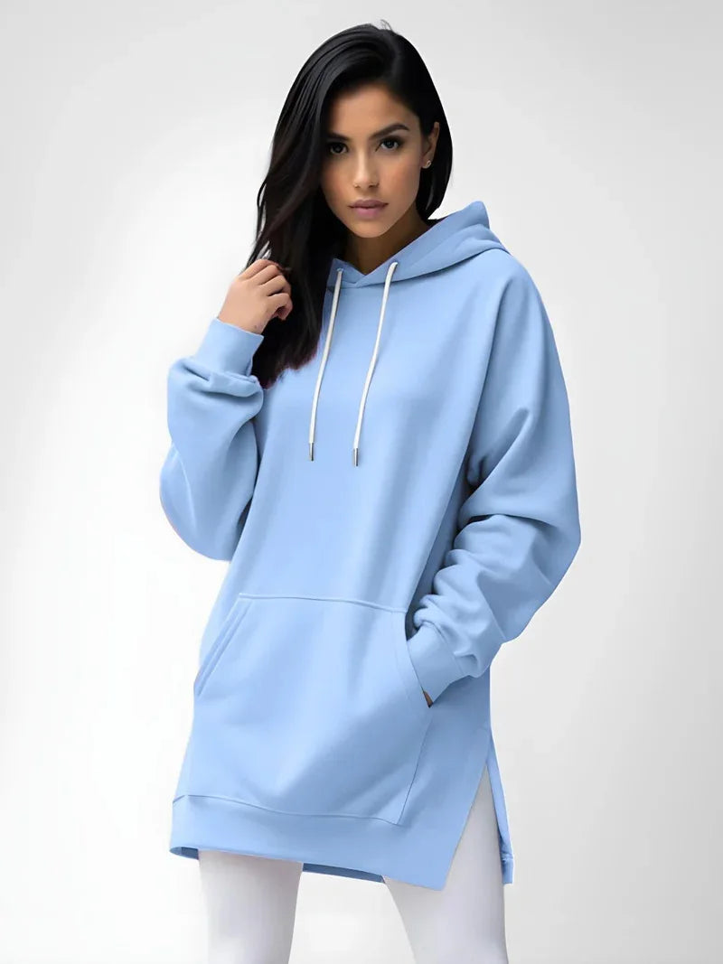 Hoodies Coats Women Solid Sweatshirts Jacket Pocket