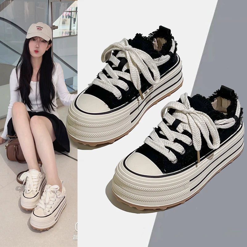 Lace Canvas Sneakers