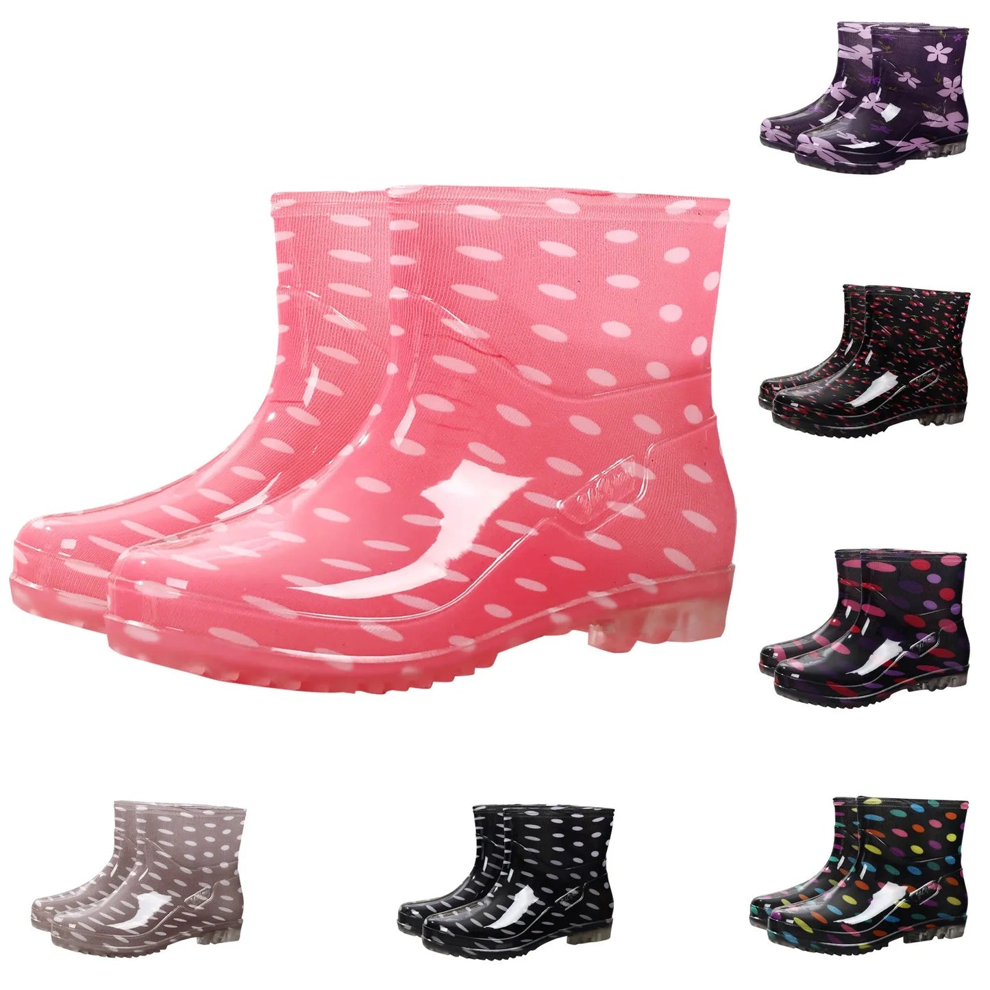 Fashionable Print Rain Boots