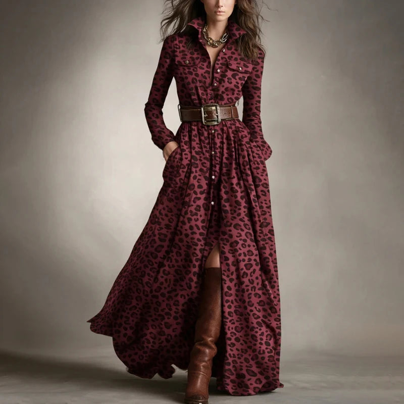 Plaid Print Maxi Dress