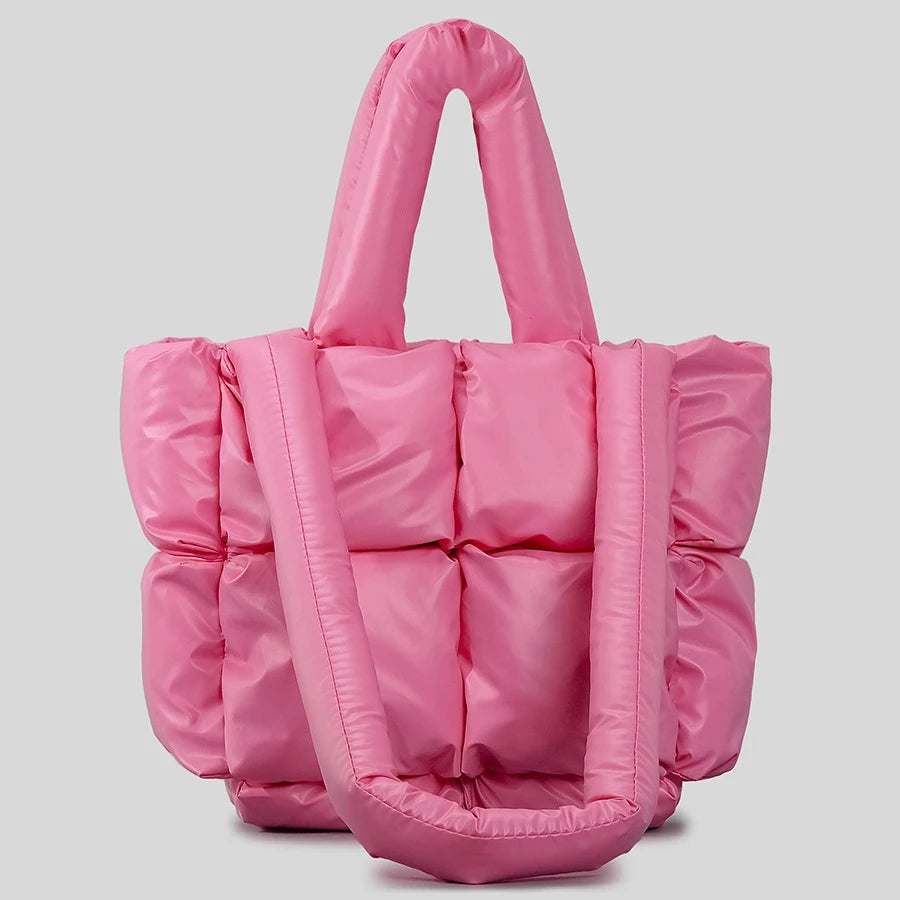 Square Puffer Bag Nylon Padded