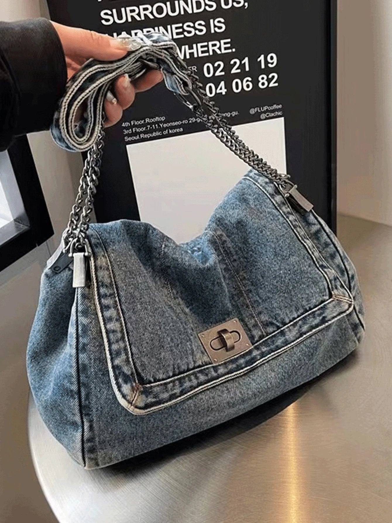 Denim Tote Bag
