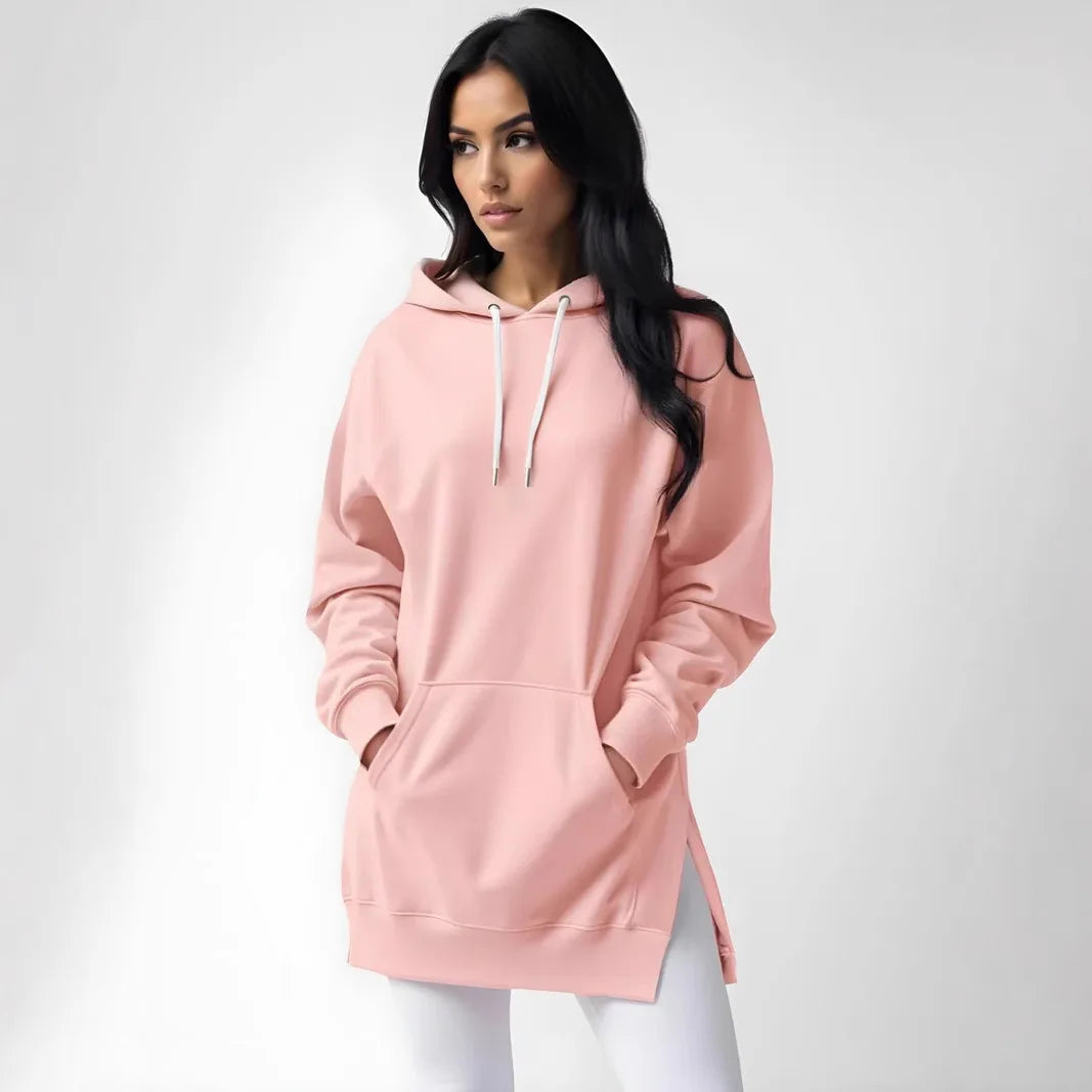 Hoodies Coats Women Solid Sweatshirts Jacket Pocket
