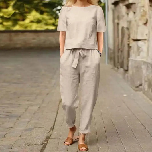 Women's Cotton Linen Suit