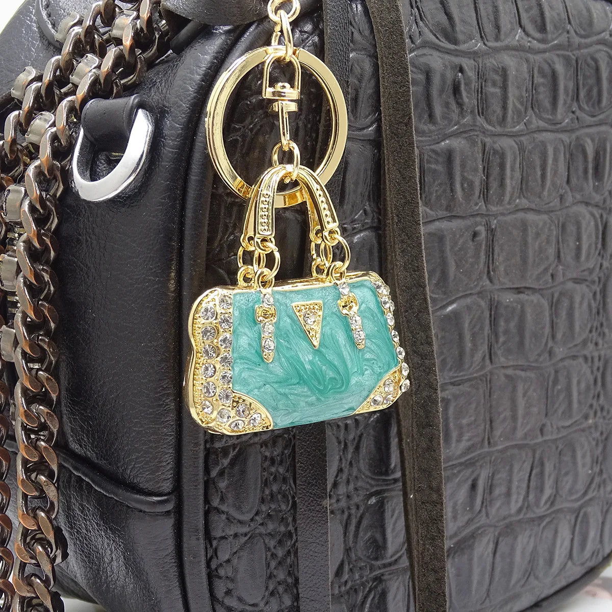 Cute Handbag Shape Keychain Women Bag