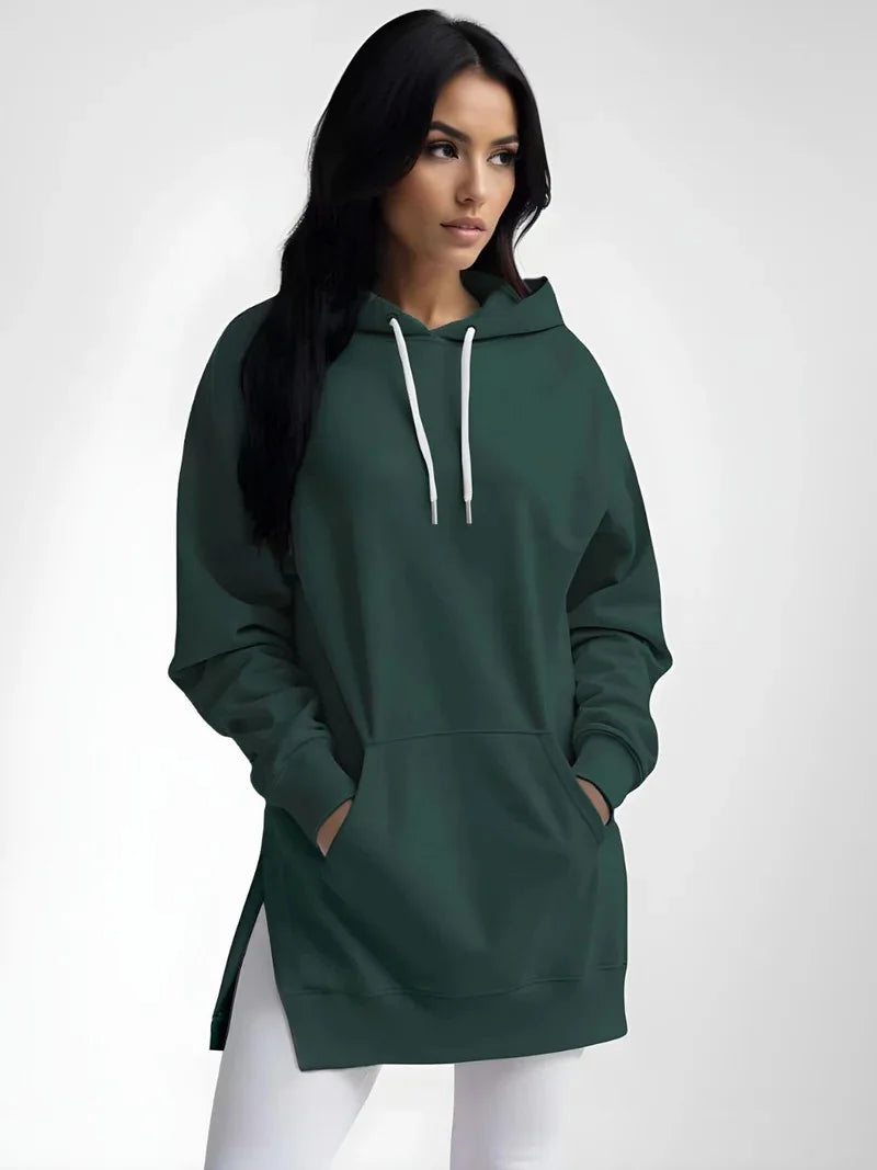 Hoodies Coats Women Solid Sweatshirts Jacket Pocket