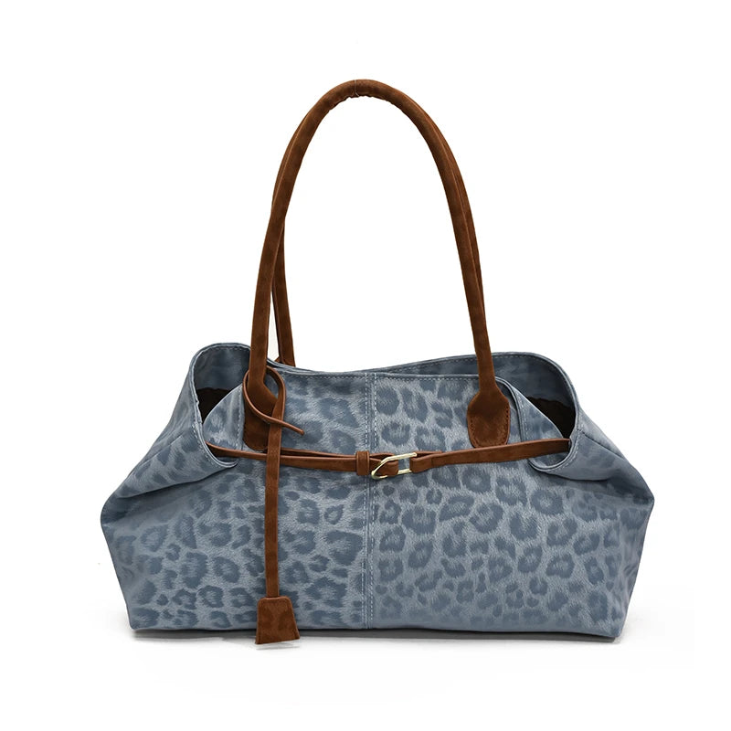 LEFTSIDE Leopard PU Leather Shoulder Bags