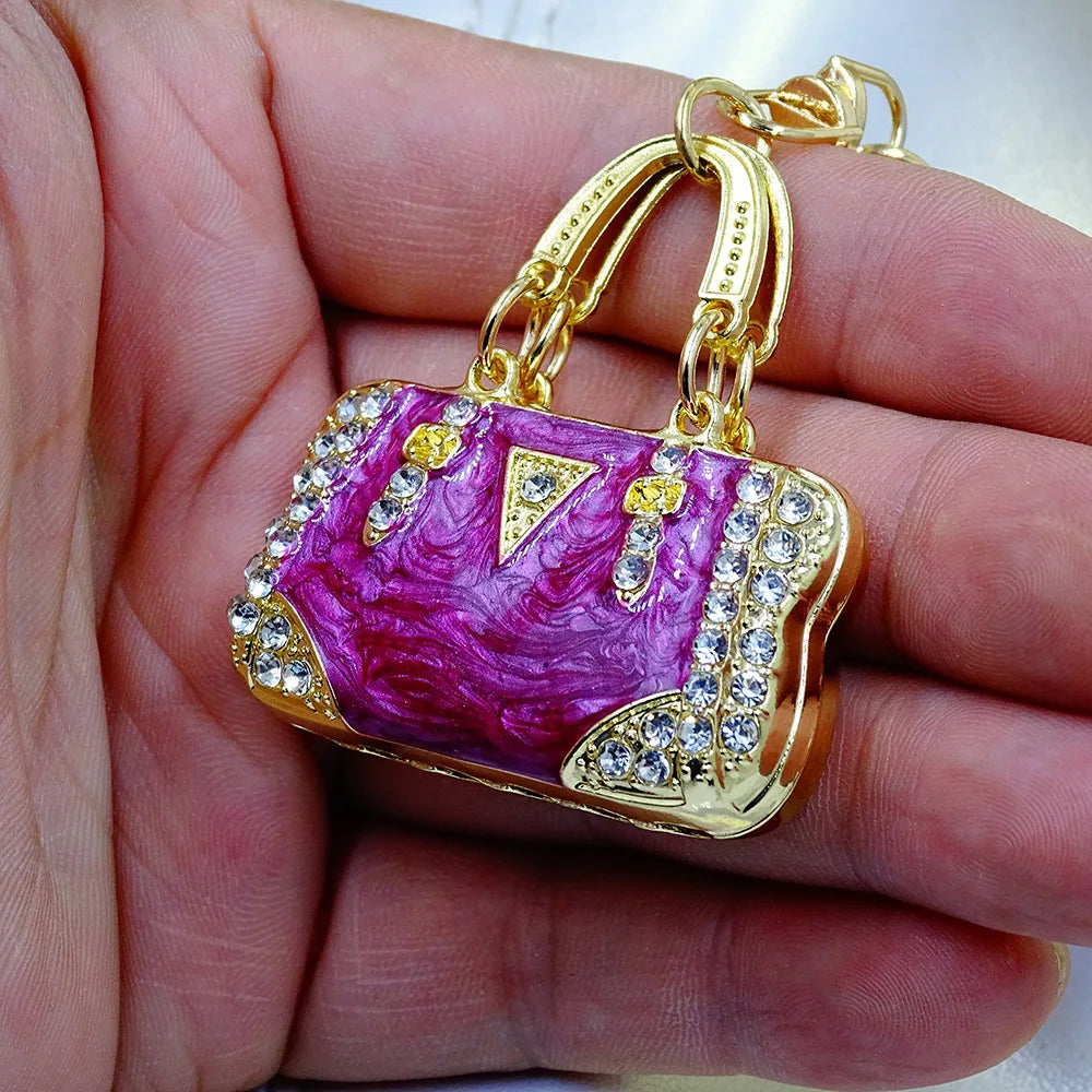 Cute Handbag Shape Keychain Women Bag