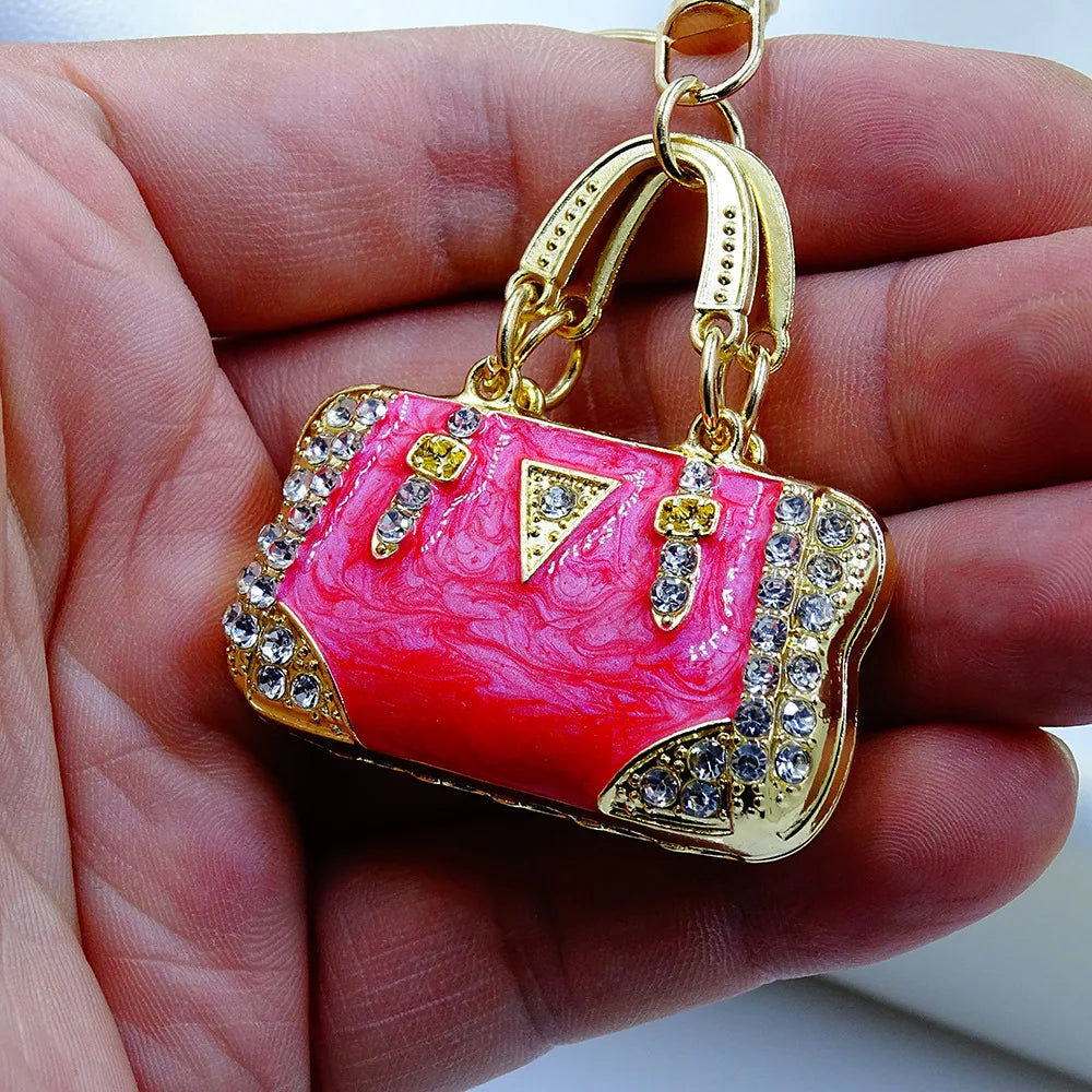 Cute Handbag Shape Keychain Women Bag