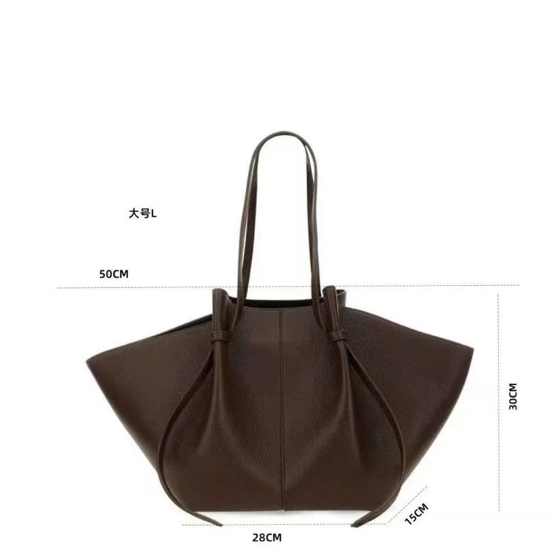 Luxury suede/genuine leather women's handbag