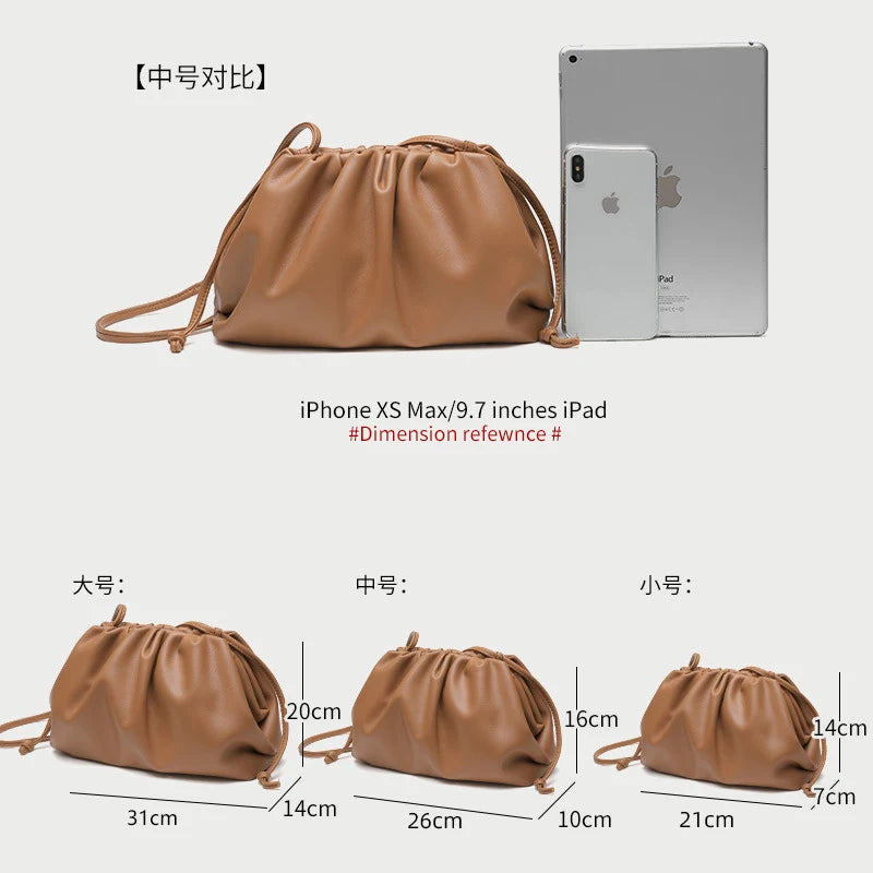 Luxury Soft Pu Leather Women Shoulder Bag