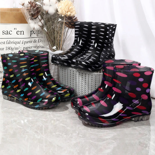 Fashionable Print Rain Boots