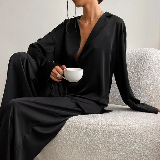 Women's Relaxed Long Sleeve Lounge Set