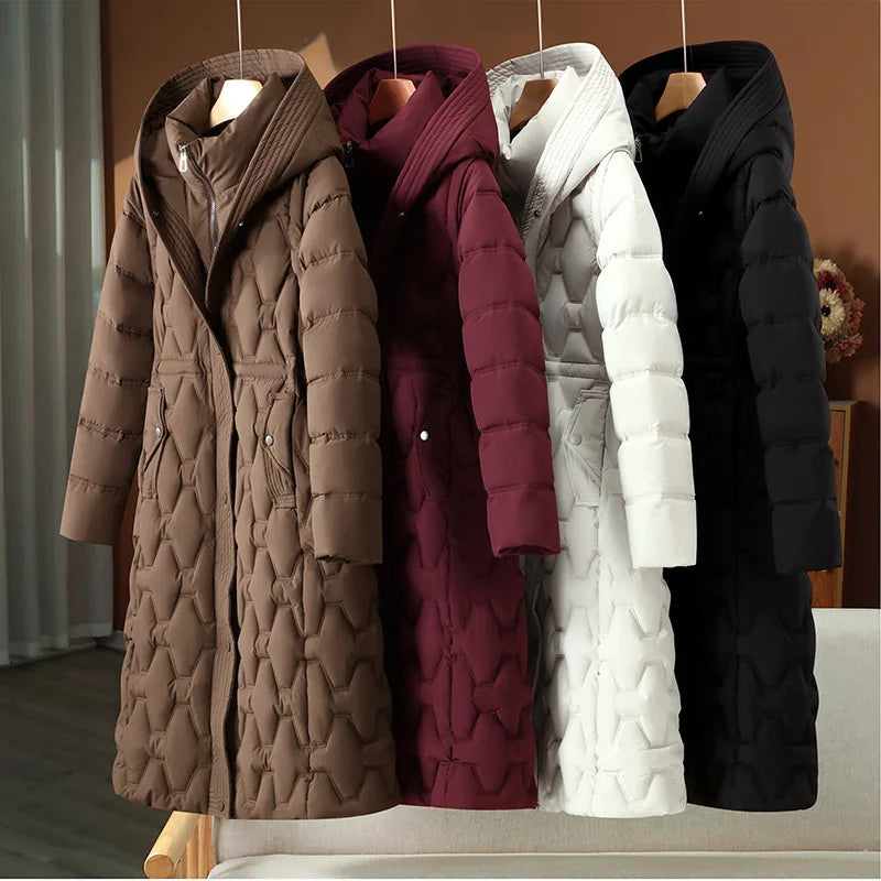 Winter Long Parkas Women's Down Cotton-padded Jacket
