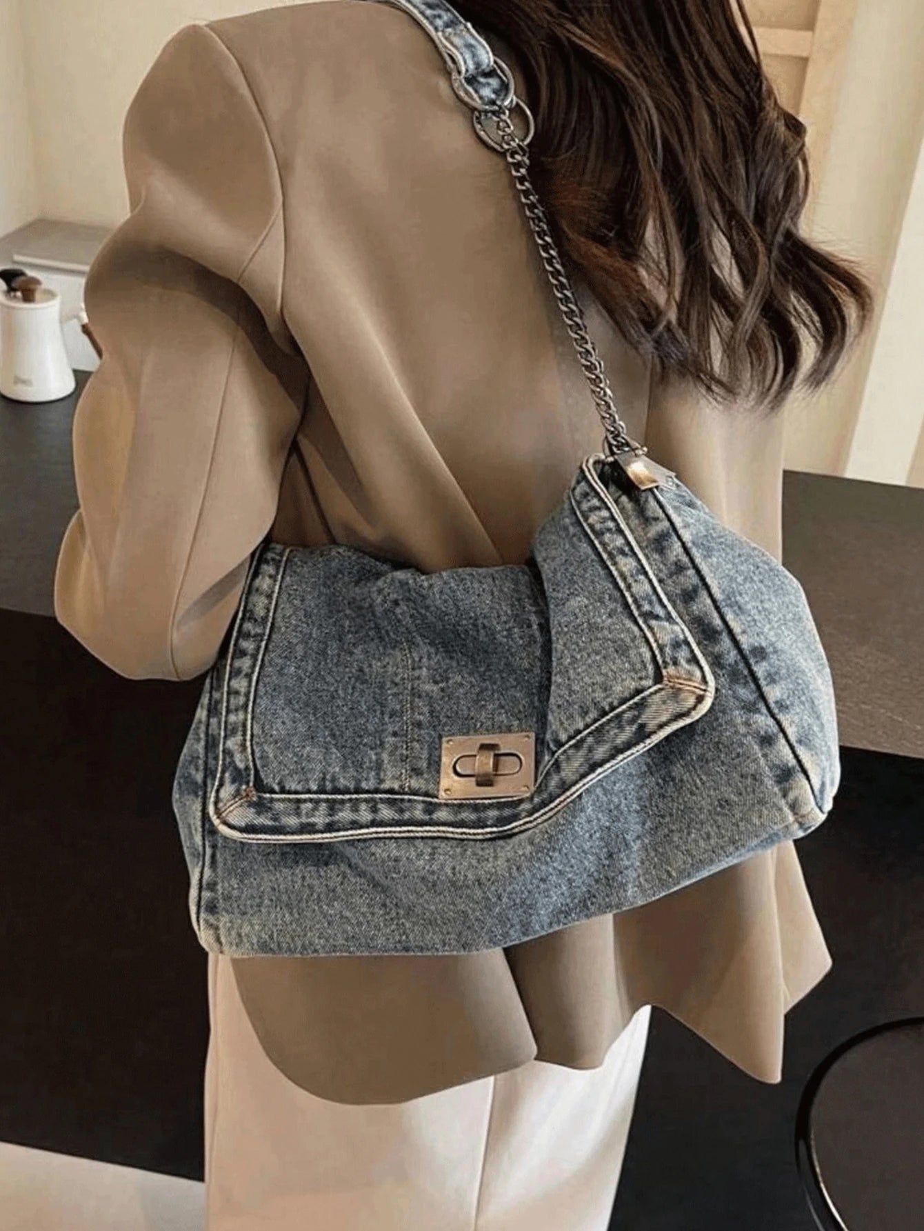 Denim Tote Bag