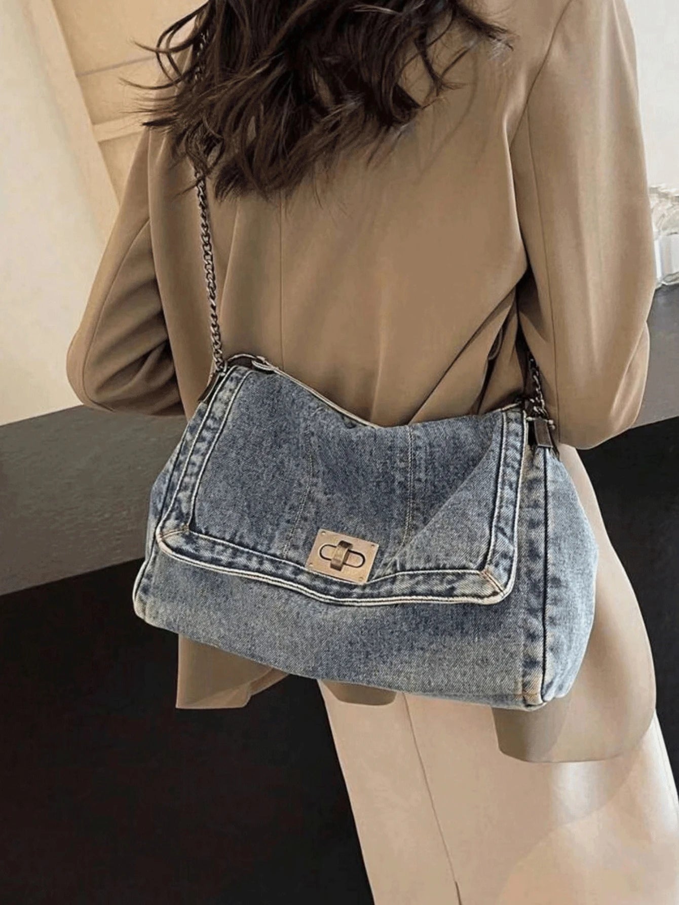Denim Tote Bag