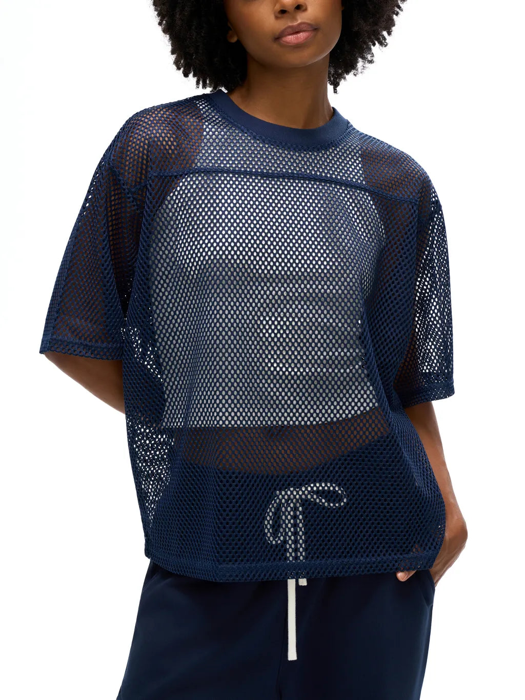 See-through Boxy Net T-Shirt