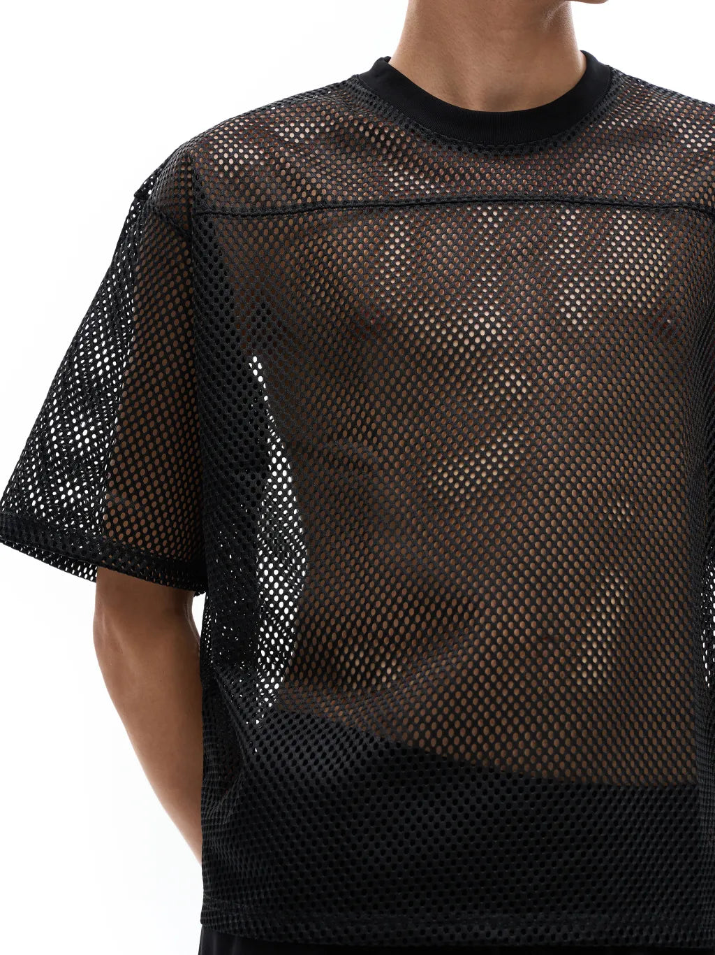 See-through Boxy Net T-Shirt