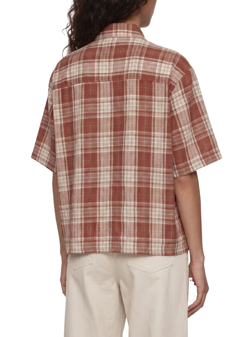 Plaid Boxy Short Sleeve Shirt