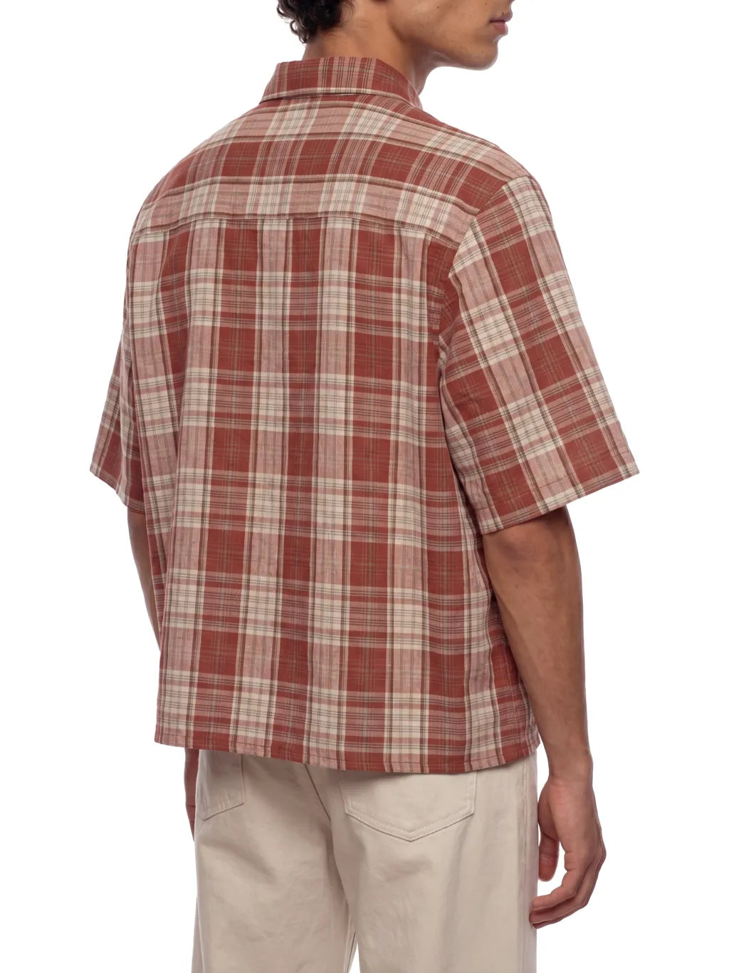 Plaid Boxy Short Sleeve Shirt