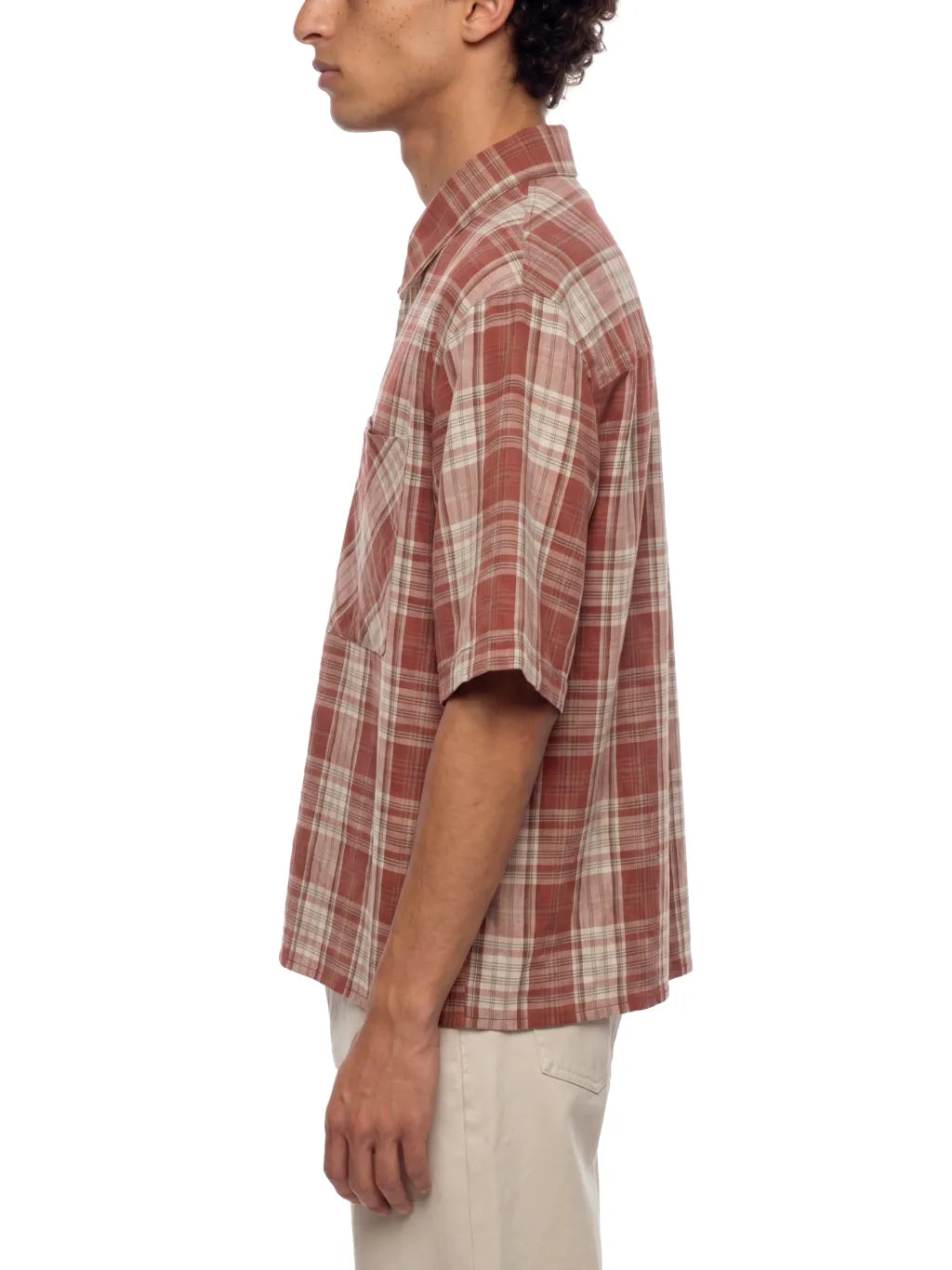 Plaid Boxy Short Sleeve Shirt