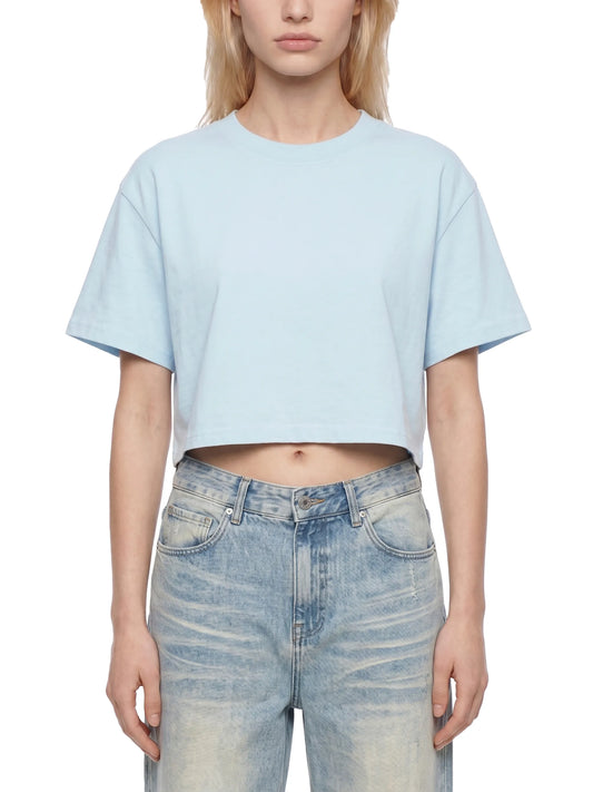 Mineral Wash Cotton Crop T-Shirt