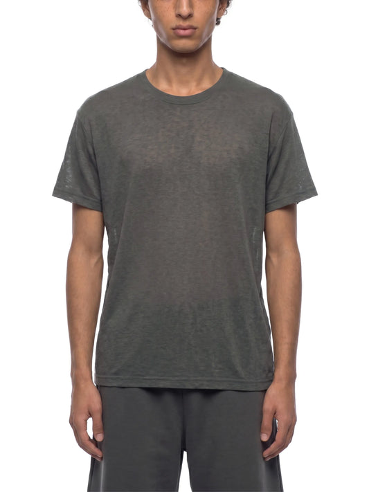 Sheer Lyocell Blend Boxy T-Shirt