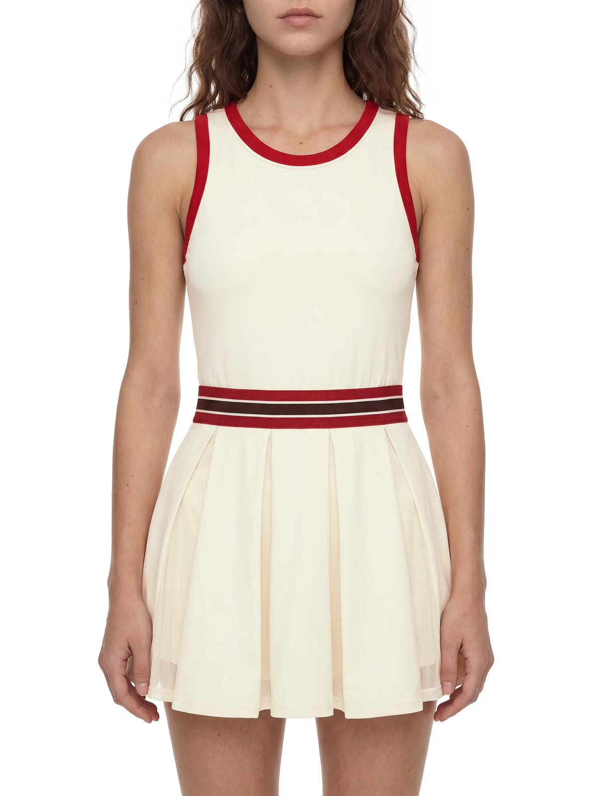 Color Block A-Line Sleeveless Dress
