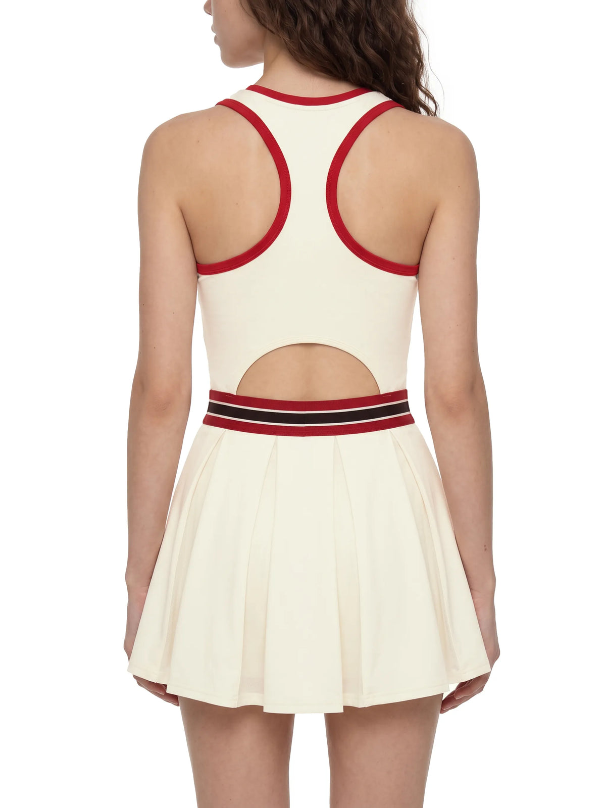 Color Block A-Line Sleeveless Dress