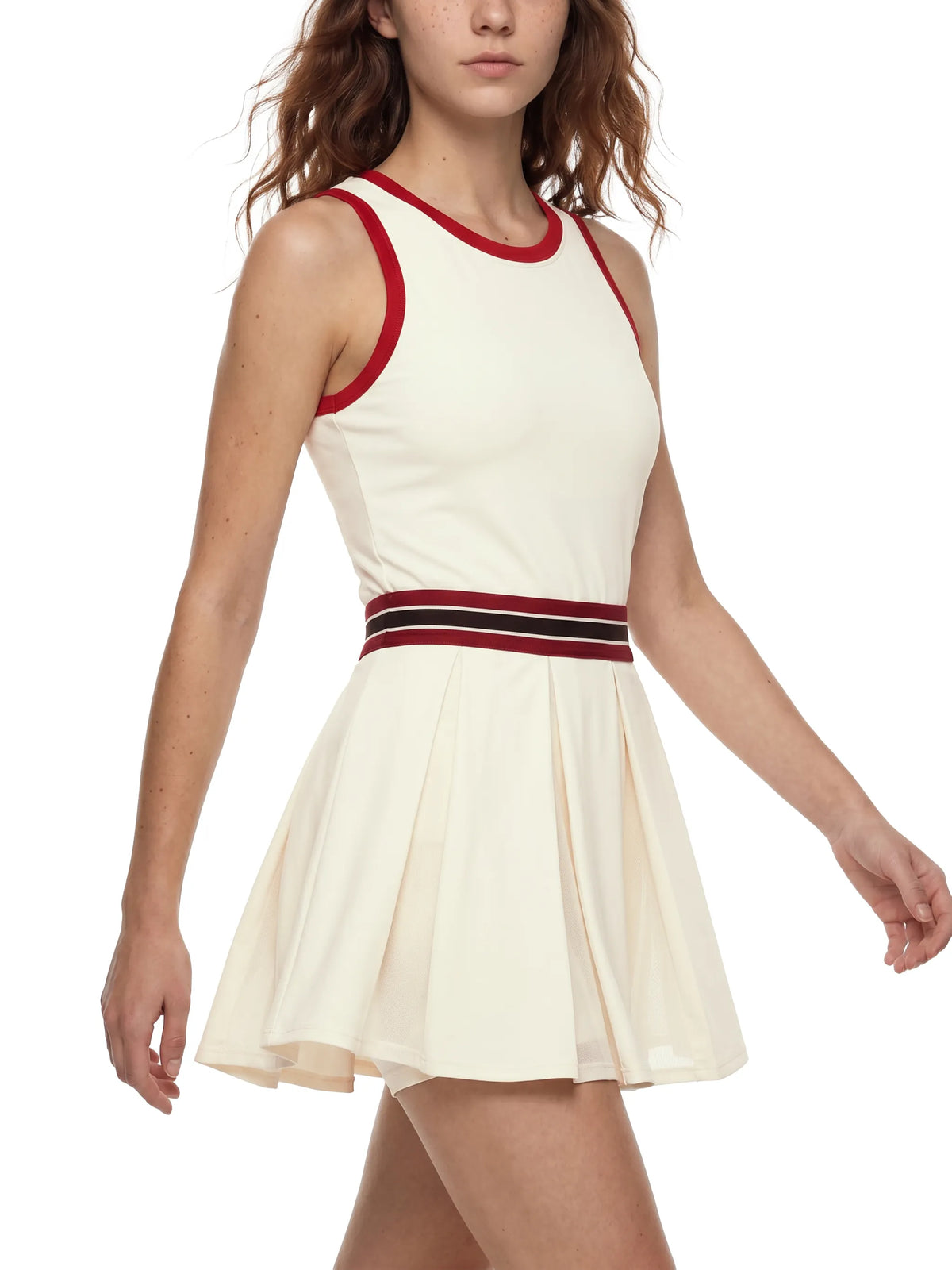 Color Block A-Line Sleeveless Dress