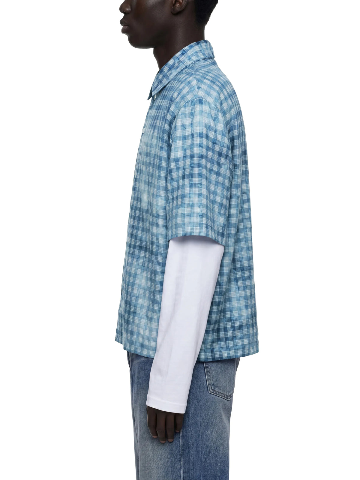 Vintage Wash Plaid Short Sleeve Shirt