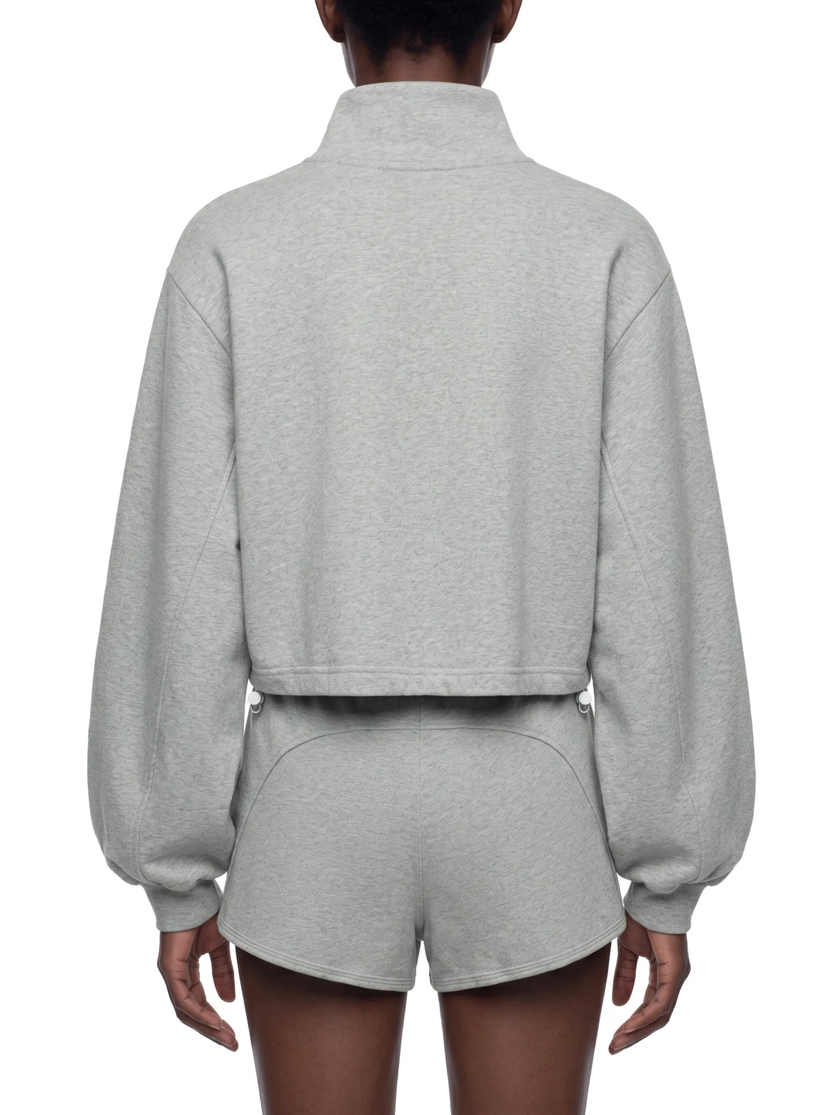 Mock-Neck Quarter-Zip Sweatshirt