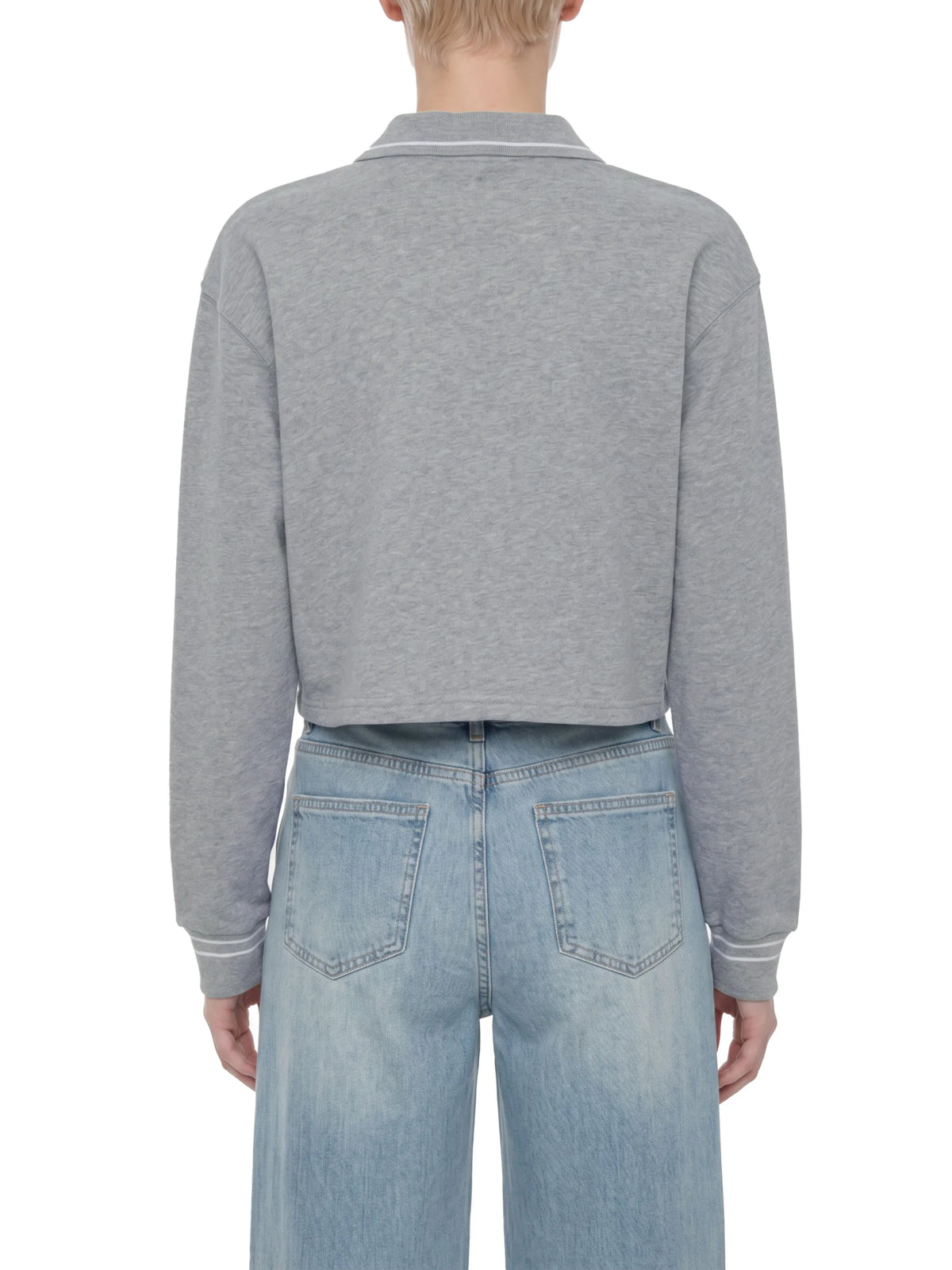 Crop Collared Sweatshirt