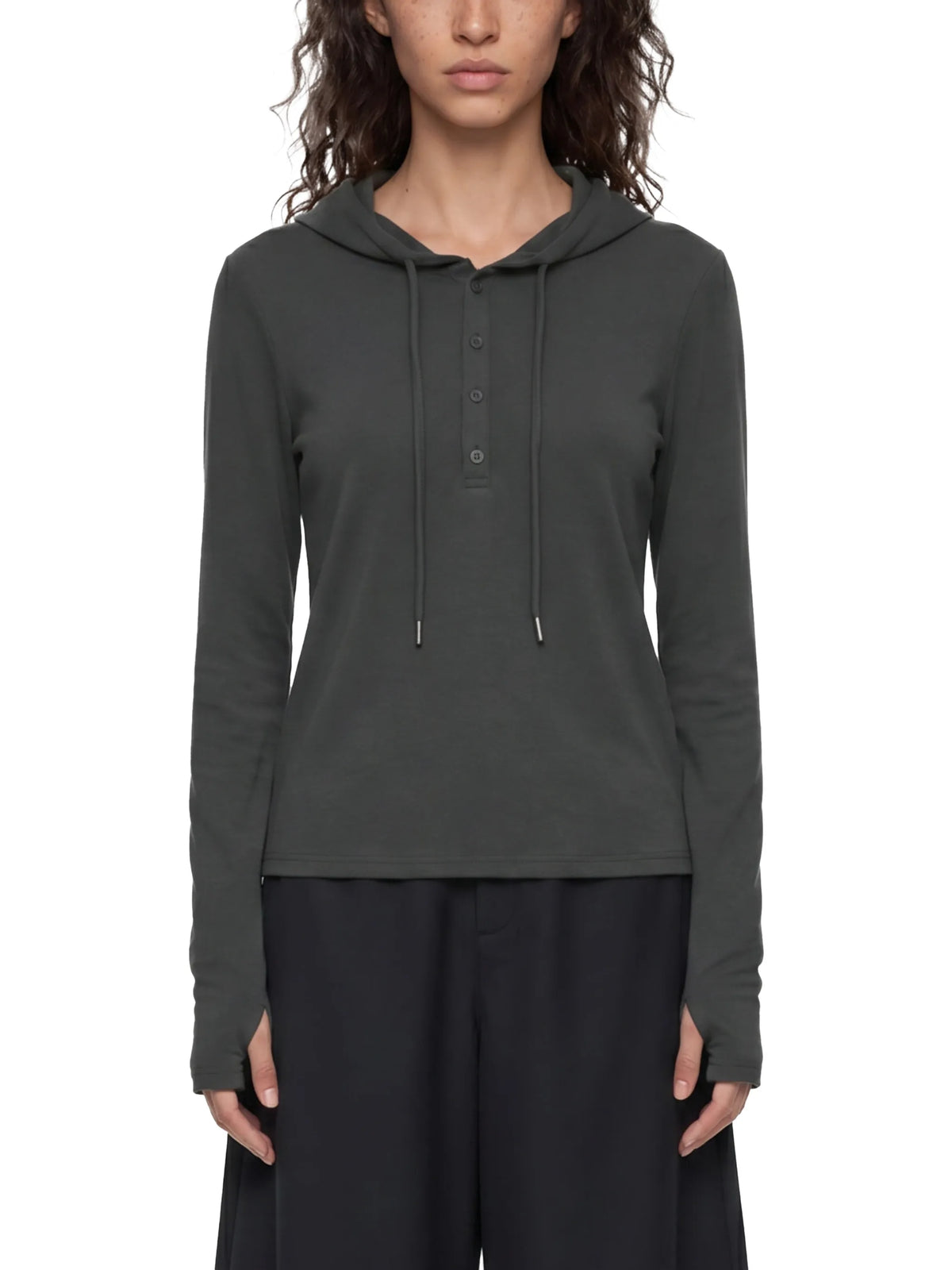 Women’s Slim Half-Button T-Shirt
