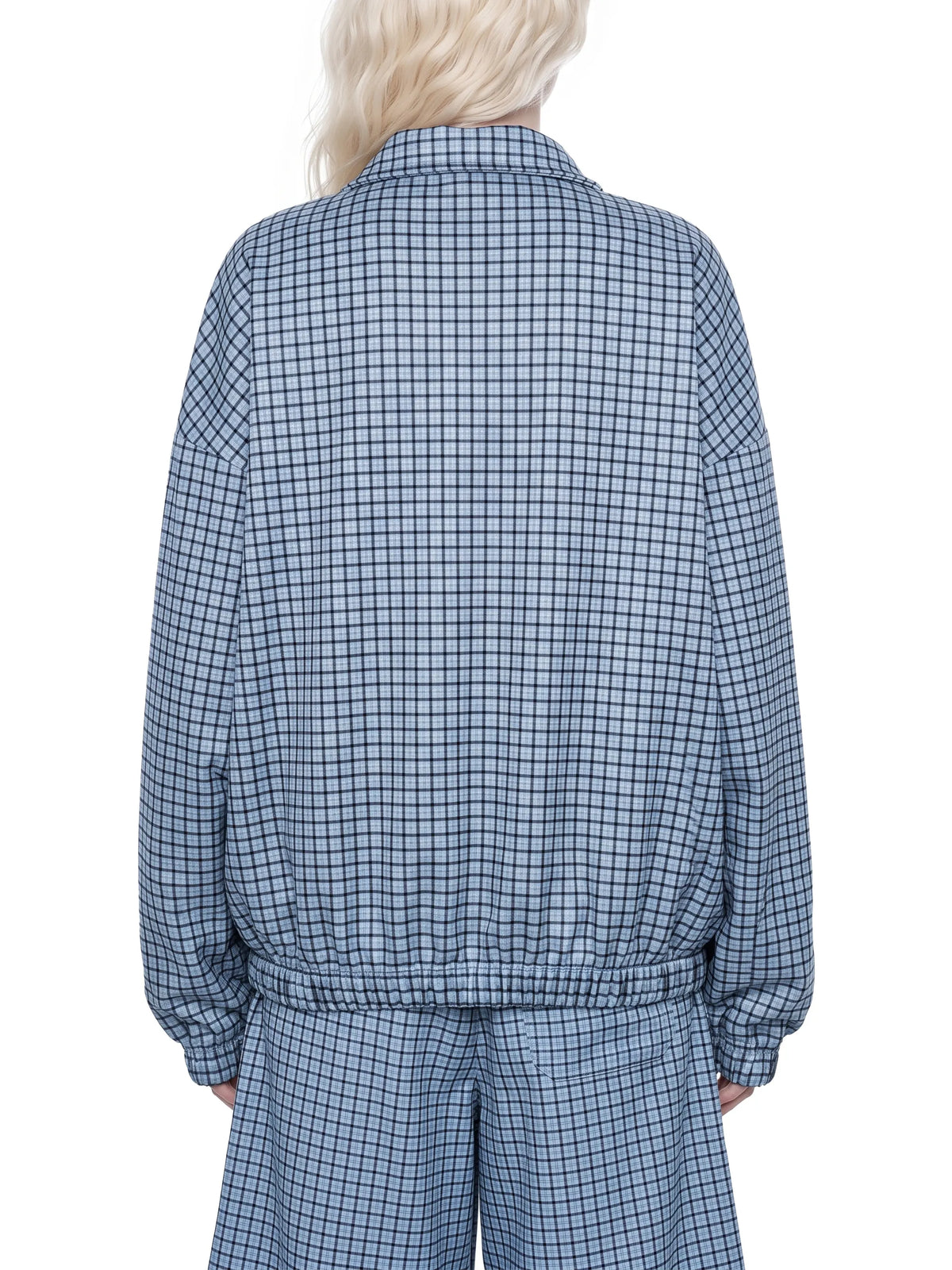Plaid Quarter-Zip Sweatshirt