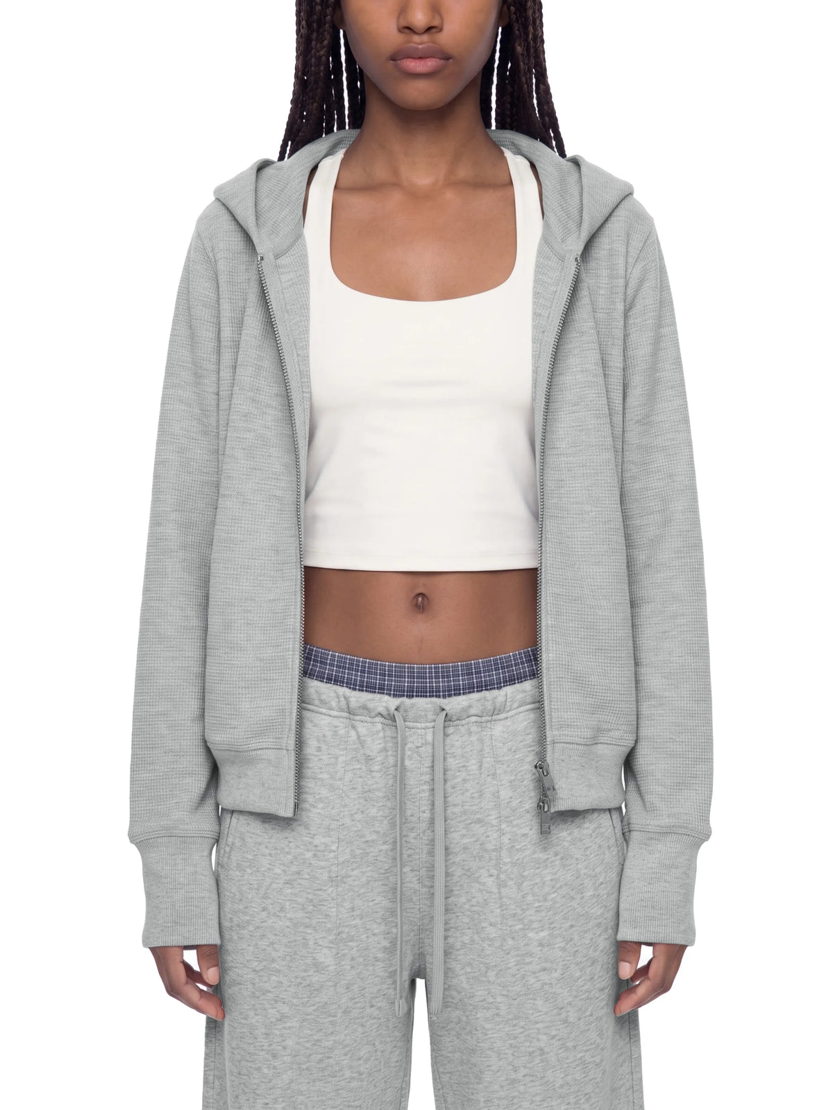 Waffle Full Zip Hoodie