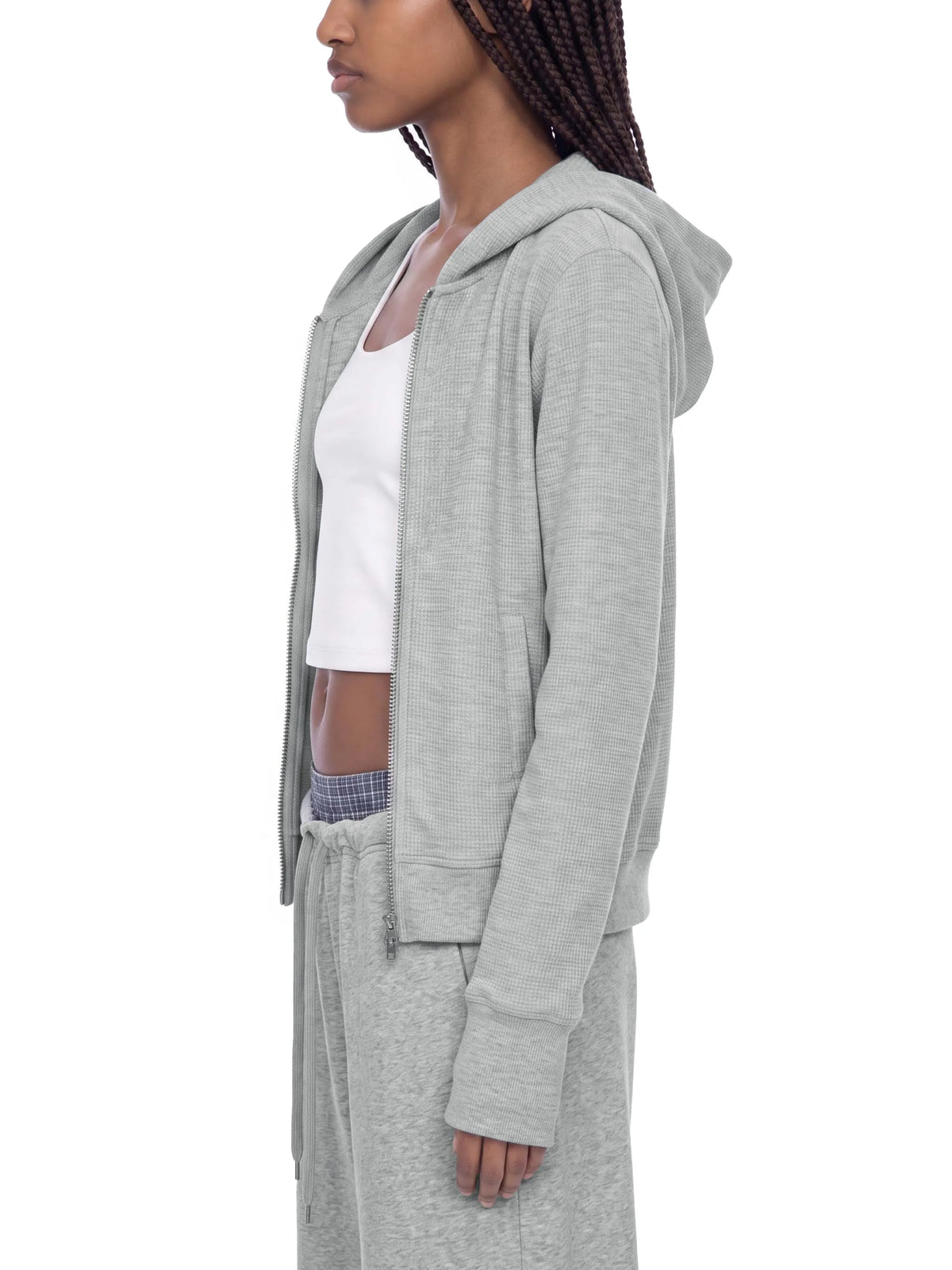 Waffle Full Zip Hoodie