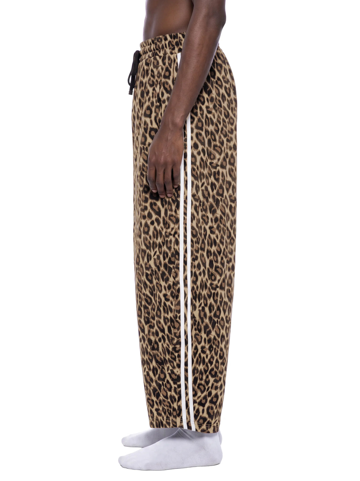 Leopard Barrel Leg Sweatpants