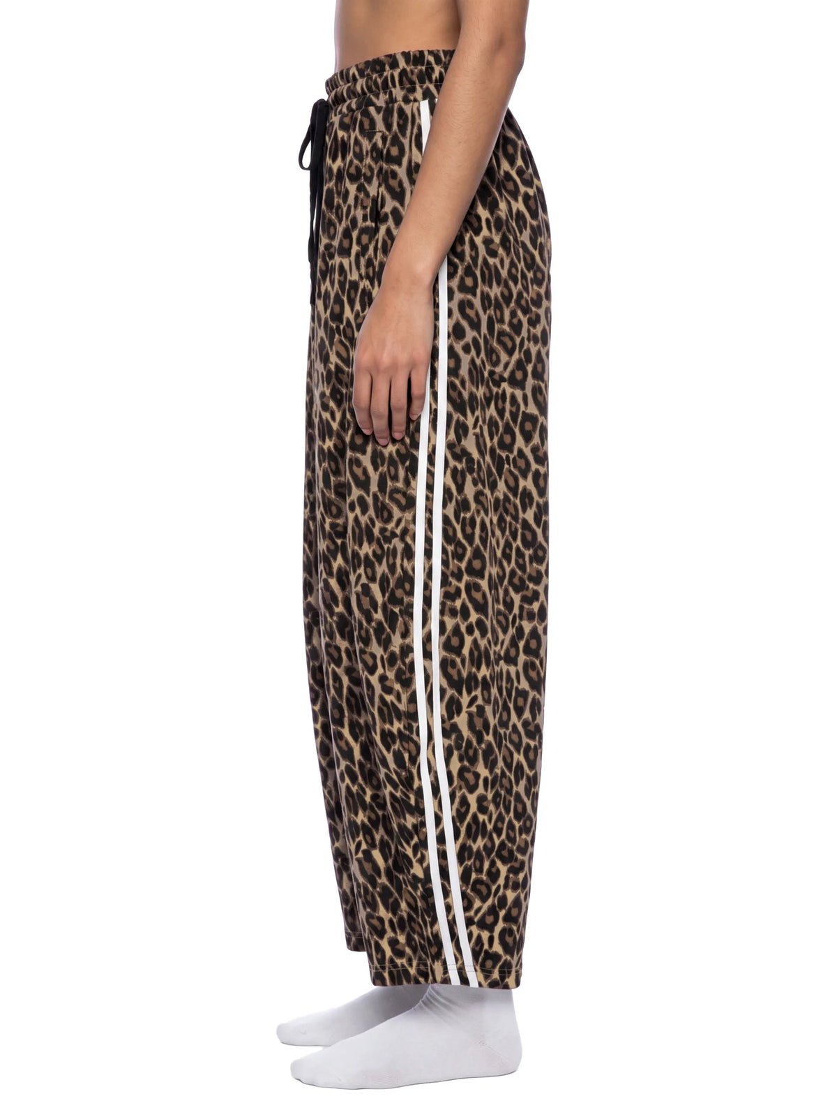 Leopard Barrel Leg Sweatpants