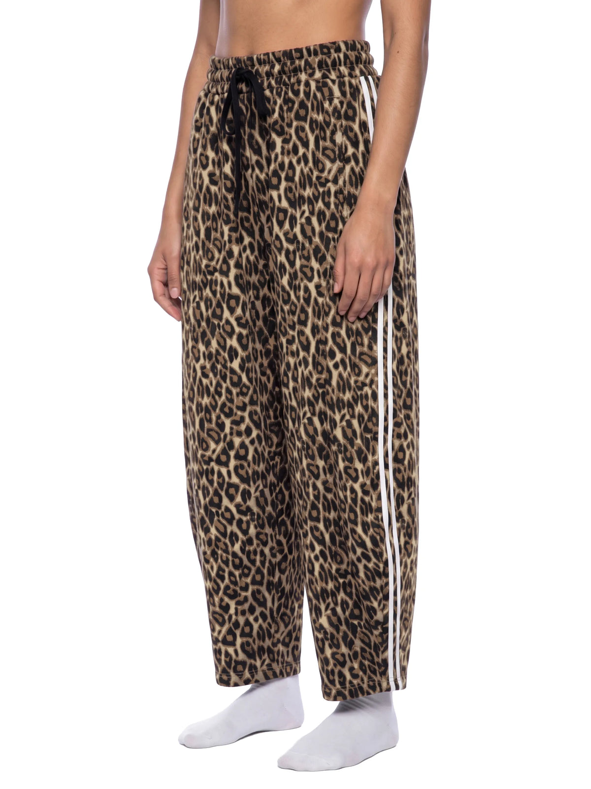 Leopard Barrel Leg Sweatpants