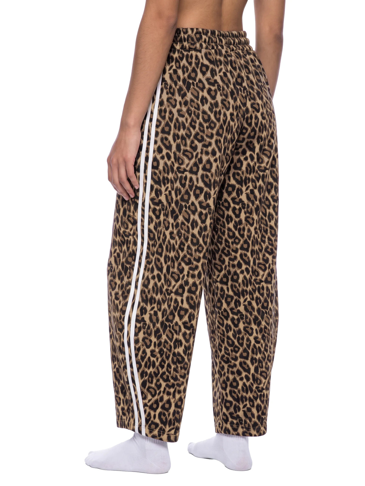 Leopard Barrel Leg Sweatpants