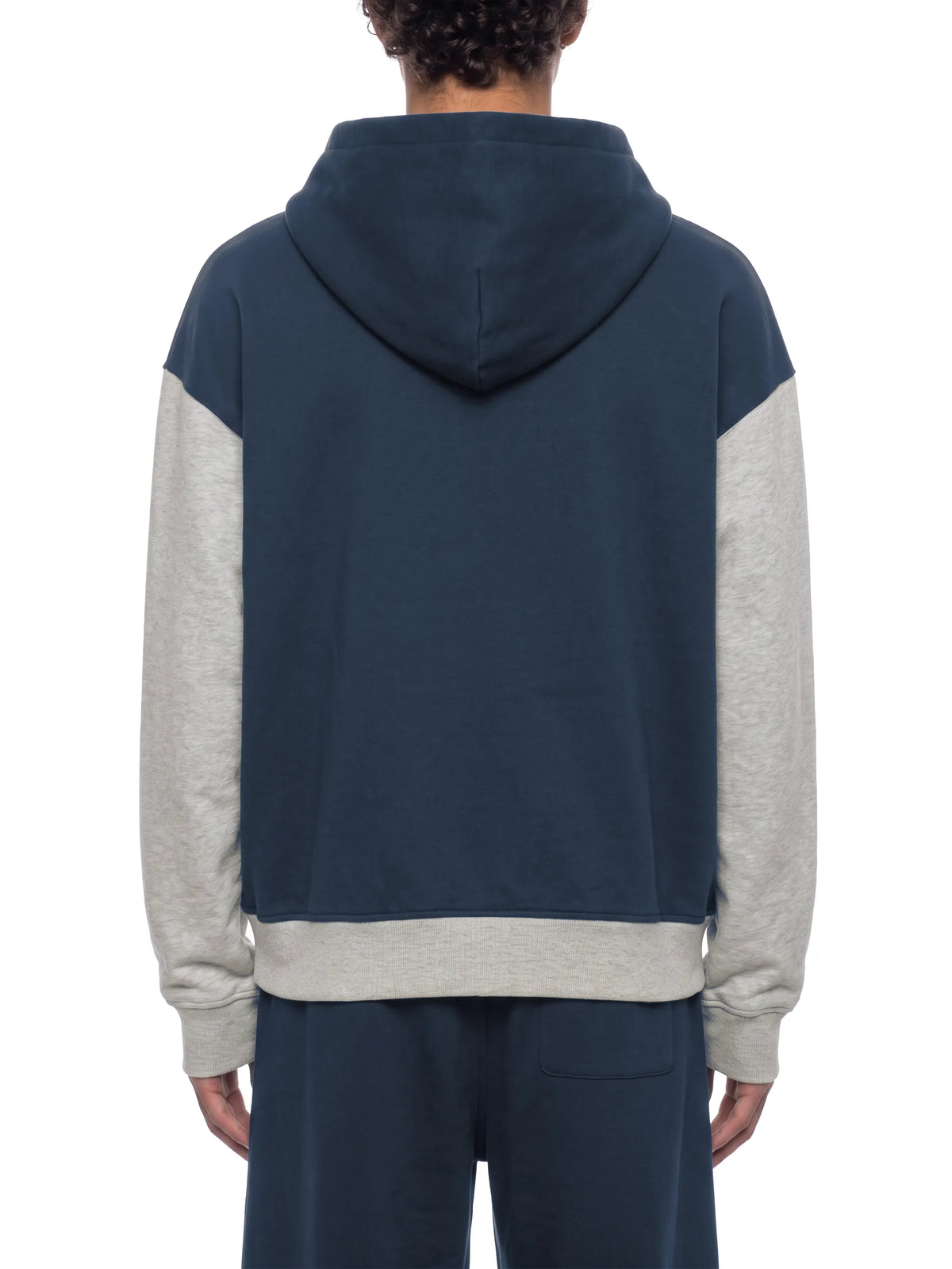 Color Block Fleece Full Zip Hoodie
