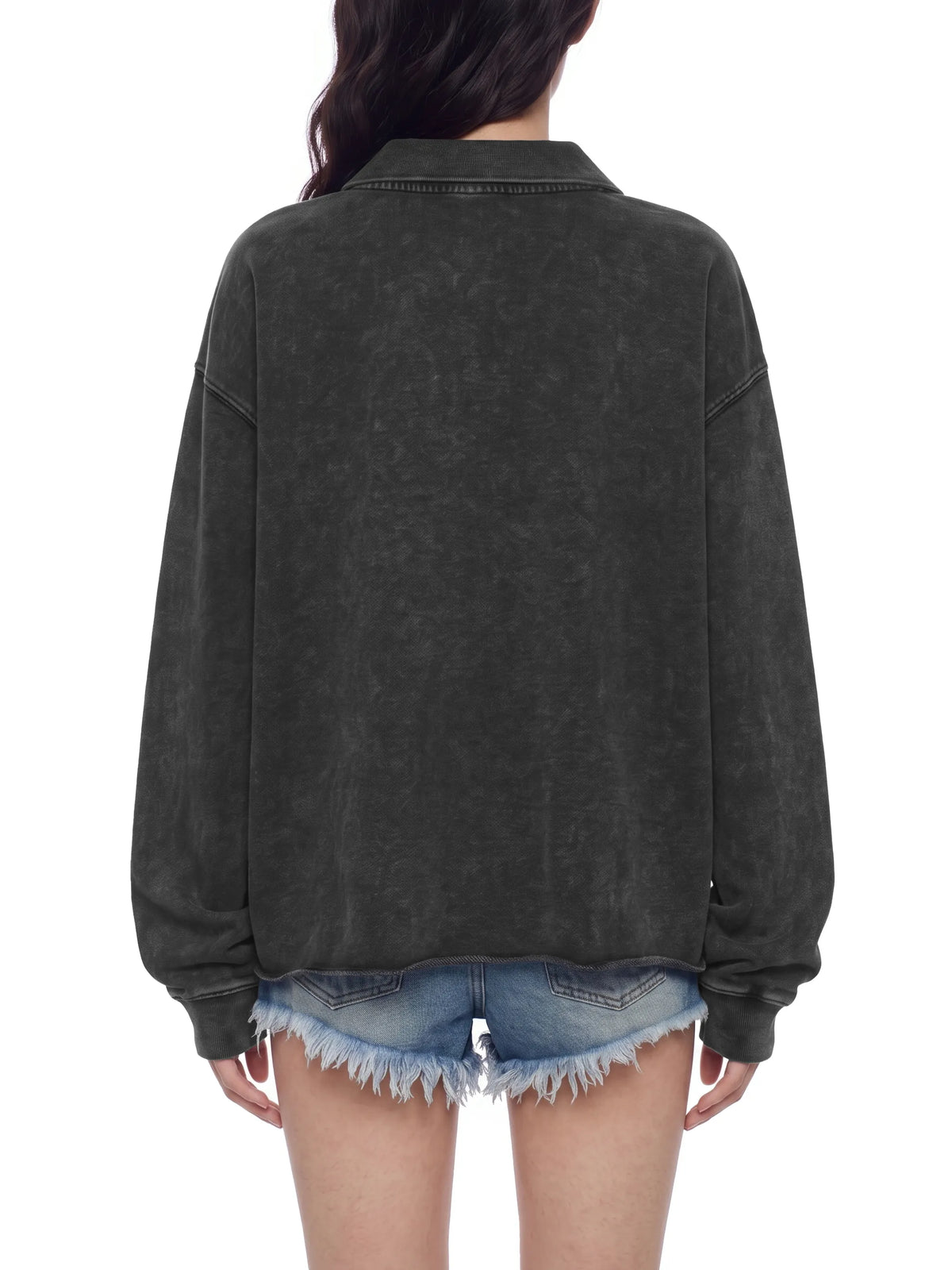 Mineral Wash Pullover Sweatshirt