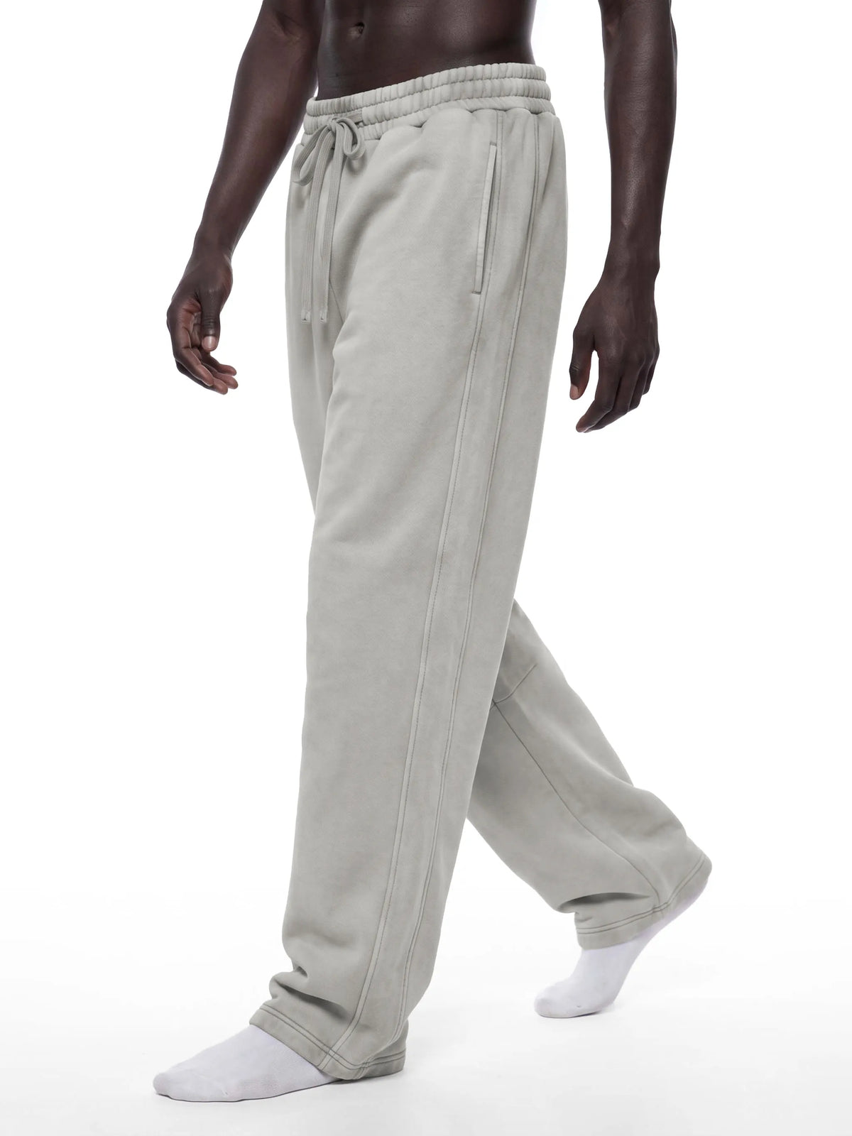 Vintage Wash Barrel Leg Fleece Sweatpants