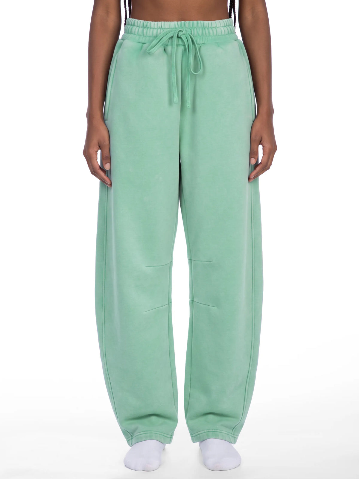 Vintage Wash Barrel Leg Fleece Sweatpants